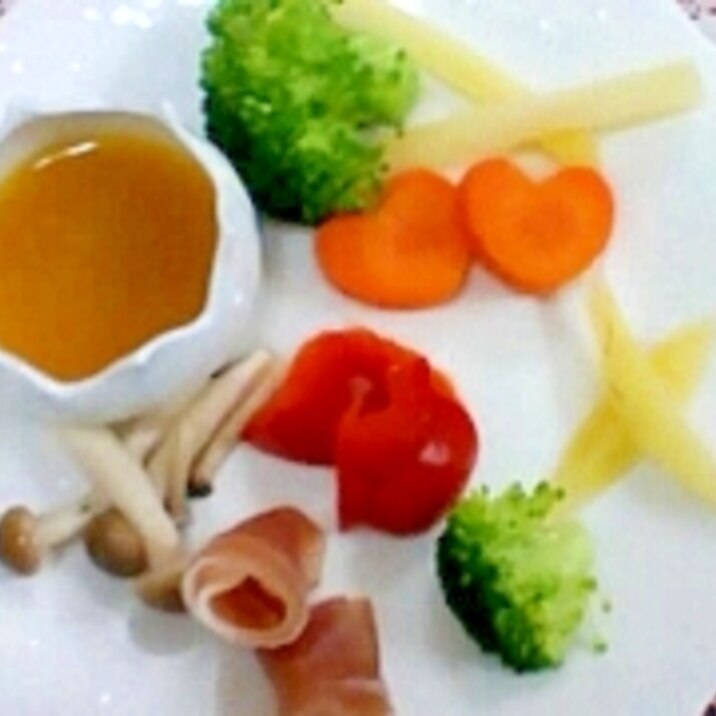 彩りサラダオレンジソース レシピ 作り方 By 気まぐれみけにゃん 楽天レシピ